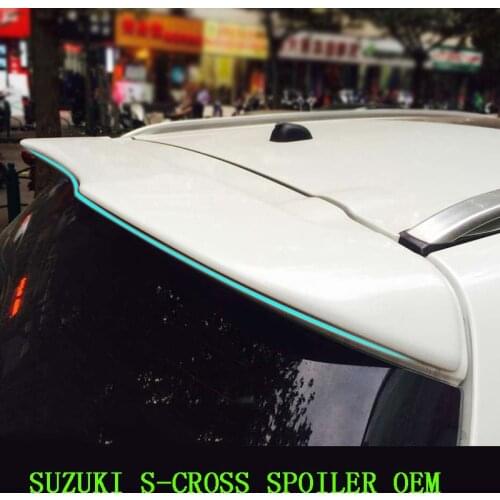 For Suzuki S-Cross 2014-2018 Rear Wing Spoiler, Trunk Boot Wings Spoilers paint ABS 3m Paste EMS transport
