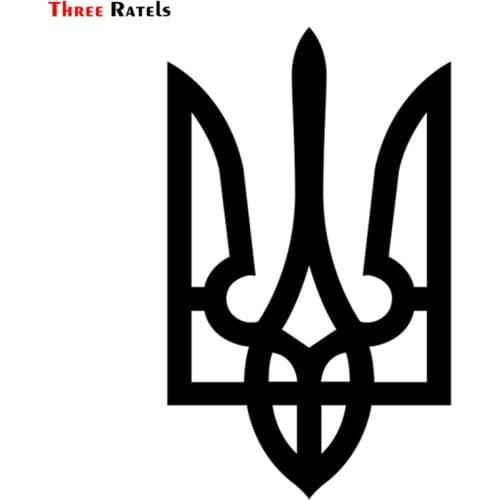 Three Ratels TZ-1426 20x12.5cm emblem of Ukraine car stickers funny auto sticker decals