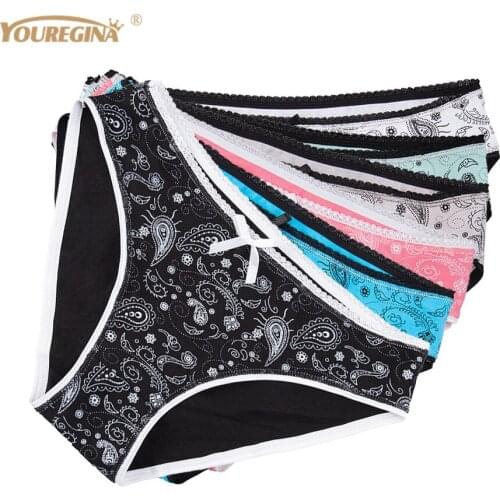 Womens Cotton Panties Underwear Seamless Panties for Women Briefs Erotic Underpants Ladies Kincker Intimates 6 pcs/lot