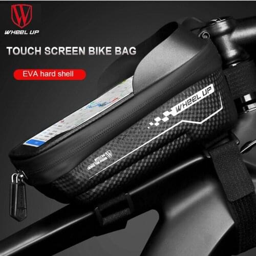 Bicycle Bag Rainproof MTB Road Bike Front Frame Tube Bag Touchscreen 6.5 inch Phone Case Handlebar Bags Cycling Accessiories
