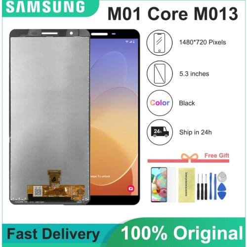 100% Test Original For Samsung galaxy M01 core LCD SM-M013G M013F M013G M013 LCD Display Touch Screen Digitizer Replace Assembly