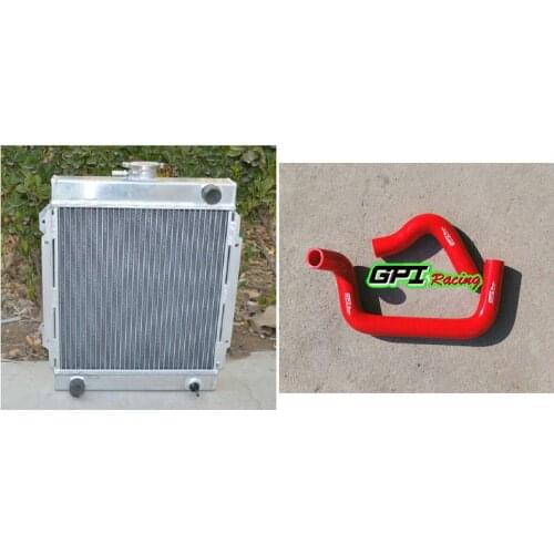 3Row Alloy radiator +HOSE For DATSUN 1200 B110 A12/A12T 1.2L 1970-1976 75 74 73