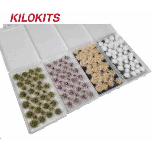 5MM Snowy Static Grass Tufts For Military Model Dioramas Railway Layout Miniature Accessories 1/35 1/72 1/87 1/48 1/160 HO N O O