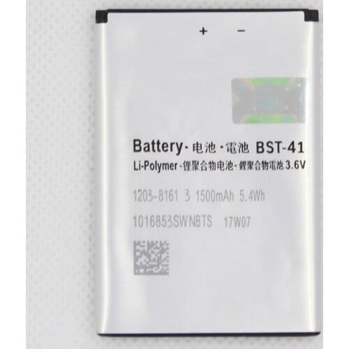 5pcs/lot 1500mAh Brand New Battery BST-41 For Sony X1 X2 R800 Z1i X10i X10 A8I MT25i A8i phone battery