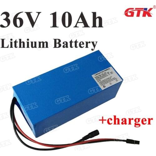 36v 10ah battery 36v 10ah 350W 500W lithium ion battery pack with BMS for Balancing car EV wheelchair scooter + Charger
