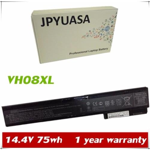 7XINbox 14.4V 75Wh VH08XL VH08 Laptop Battery For HP 8560W 8570W 8760W 8770w HSTNN-LB2P HSTNN-IB2P HSTNN-I93C 632113-141