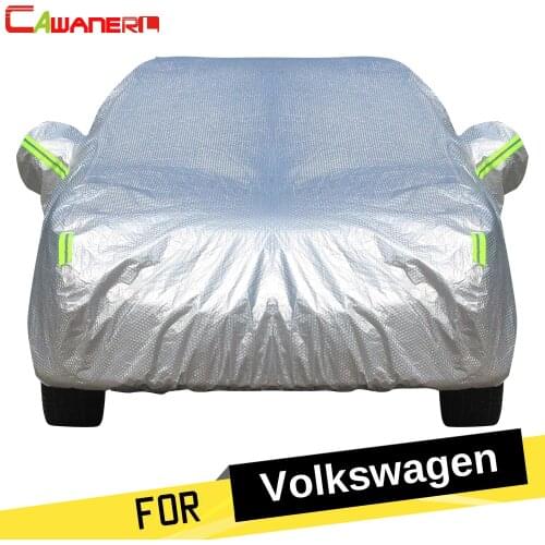 Cawanerl Waterproof Car Cover Sun Snow Hail Rain Protect Thicken Cotton Cover For VW Lamando Tiguan Phaeton Beetle Jetta Magotan