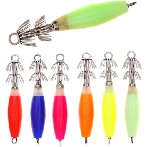 1 Piece of Squid Hook 15.5g/9cm Fishing Bait with Double Umbrella Hook Needle Type Octopus Bait