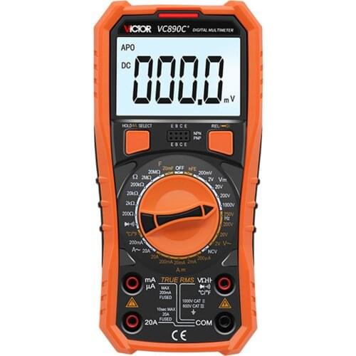 VICTOR VC890D VC890C+ VC890E Digital Multimeter True RMS Capacitor Ammeter,AC DC Voltage Current Capacitance Tester.VC890C plus
