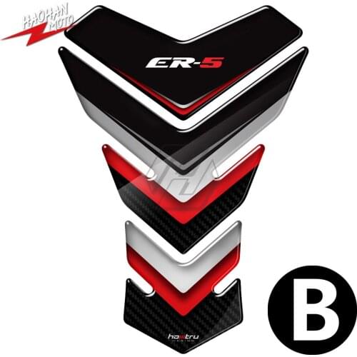 For Kawasaki ER5 ER-5 Tankpad 3D Resin Motorcycle Tank Pad Protector Stickers