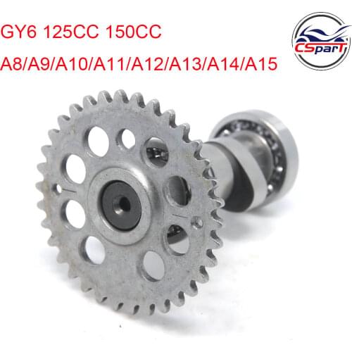 Racing Camshaft A8 A9 A10 A11 A12 A13 A14 A15 GY6 125CC 150CC 1P52QMI 1P57QMJ aja Kazuma Taotao ATV Quad Go Kart Scooter