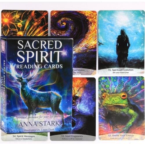 Oracle Sacred Spirit Reading Cards Spiritual Guidance for Your Life Journey Reading Card Series Tarot Cards Deck Game Board
