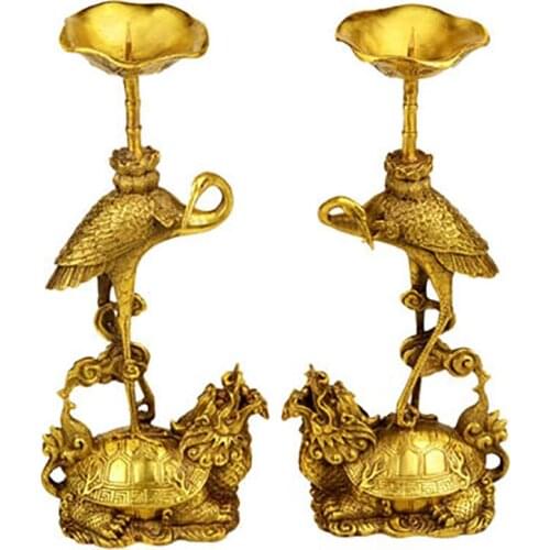 Chinese Candle Holders Weeding Decoration For Weddings Bronze Candlestick Metal Asian Home Decoration Candles Home Decor 50X107