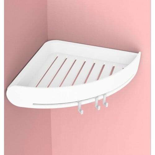 Hot Shower Corner Bathroom Triangular Shelf Bath Storage Holder Organizer