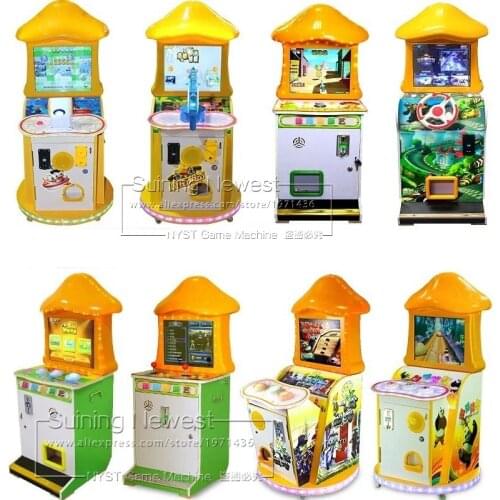 Mini Amusement Device Small Coin Operated Gun Shooting Games and Drive Car Game Machine For Kids