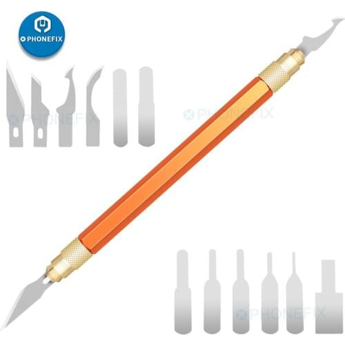Mobile Phone CPU Glue Cleaning Pry Knife A8 A9 A10 A11 NAND Remove Graver Blade For IC Chip Repair Thin Blade Tools