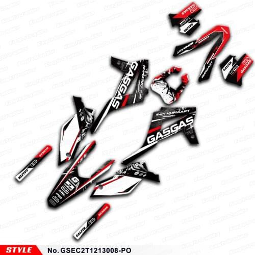 Aftermarket Custom Stickers MX Graphics for Gas Gas EC 125 200 250 300 E Racing Guillaume REPLICA 2T 2012 2013