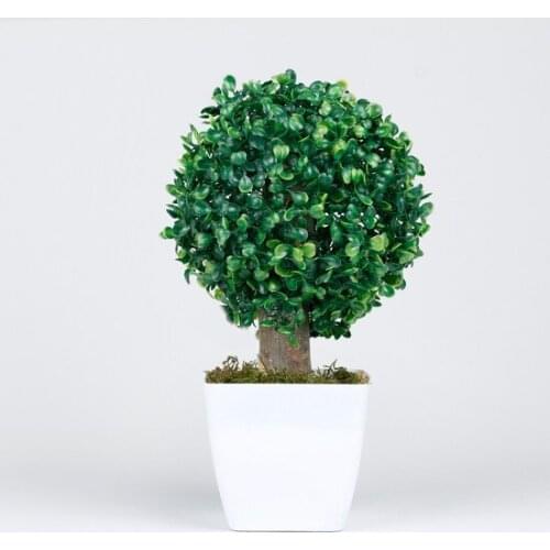 Single Ball Boxwood Decorative Miniature Tree decoration artificial flower искусственный цветок