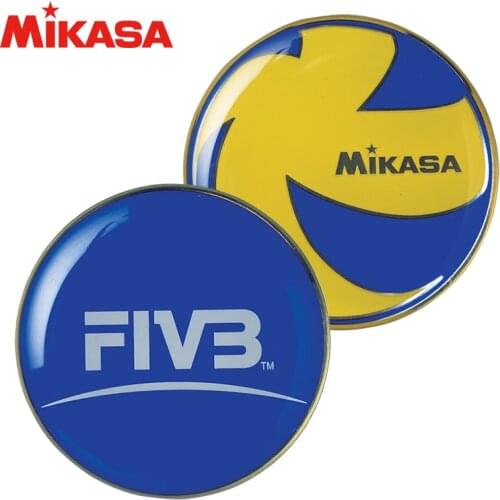 Original Mikasa Referee Metal Tossing Coin Professional Volleyball Game Equipment Venue Picker FIVB Approved Official Toss Coin