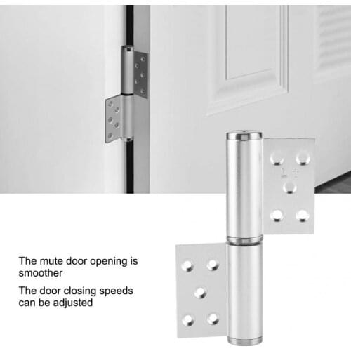 Spring Hinge Aluminum Concealed Door Hinge Hydraulic Automatic Closing Damping Door Closer Silent Hinge for furniture fitting