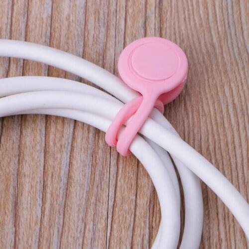 Super Strong Magnetic Twist Tie Cable Winder Desktop Cord Holder Organizer M2EC