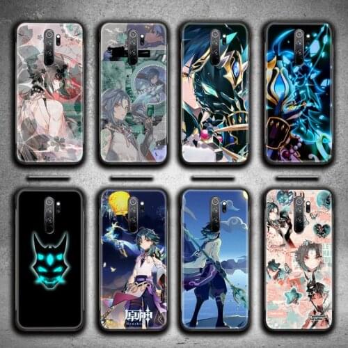 Xiao Genshin Impact Phone Case for Redmi 9A 9 8A 7 6 6A Note 10 9 8 8T Pro Max K20 K30 Pro