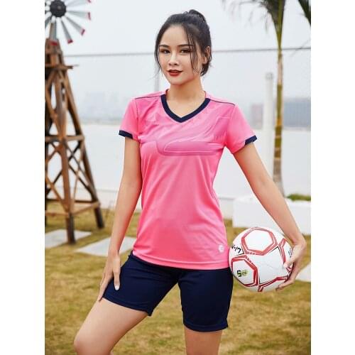 Womens Soccer Jersey Set Survetement Football Kit Ladies' Football Uniforms Match Training Suit Exercise Running Sportswear
