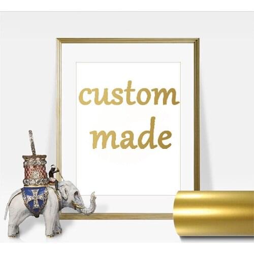 Custom made Gold Foil colorful Art Print Modern Wall Art Poster foil for home decoration DIY gift