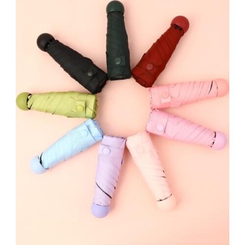 Gift box Capsule Umbrella 50% Off Umbrella Ultralight Mini Sunscreen Vinyl Sunshade Pocket Umbrella Compact Sunny Rain Umbrella