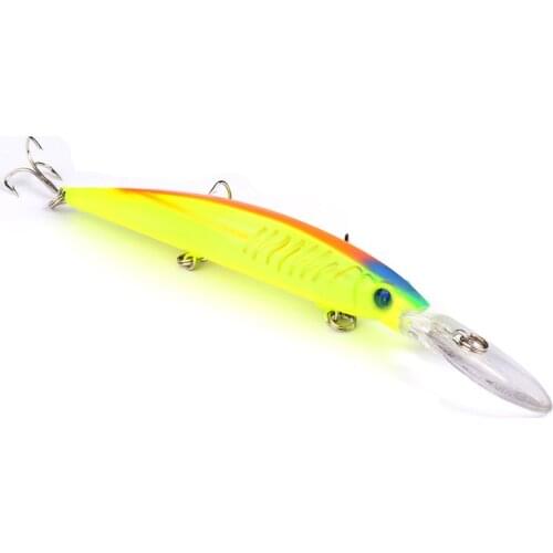 1PS Minnow Fishing Lures Deep Isca Artificial Wobbler Crankbait For Fish Lure Hard Fake Bait Pesca Tackle Hooks Sea 14.5cm 12.7g