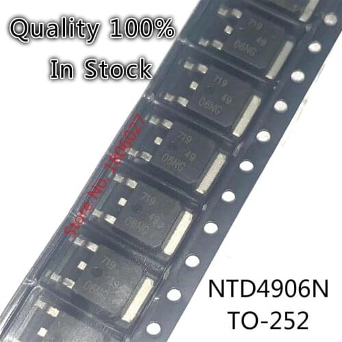 10PCS-50PCS NTD4906N TO-252 4906NG NTD4906 TO252 14A/30V N-channel MOS tube field effect tube