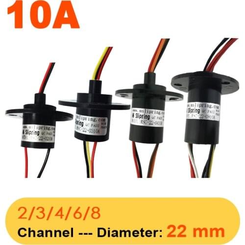 10A Large Current 2/3/4/6/8 Channels Wind Power Generator Slip Ring Capsule Slip Rings Rotary Joint