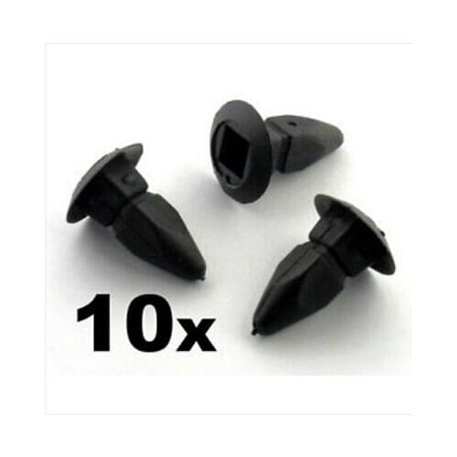 10x For Audi Plastic Nut Grommet for Bumpers, Wings, Wheel Arches, Linings & Panels