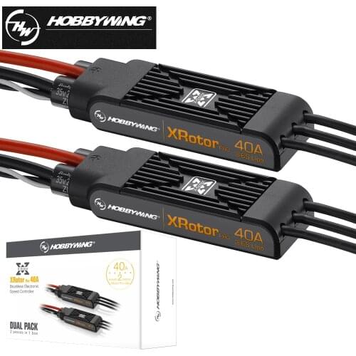 2pcs Hobbywing XRotor Pro 40A 3-6S No BEC Brushless ESC DEO For RC PFV Drone Multirotors Quadcopter Toys New Year Gifts
