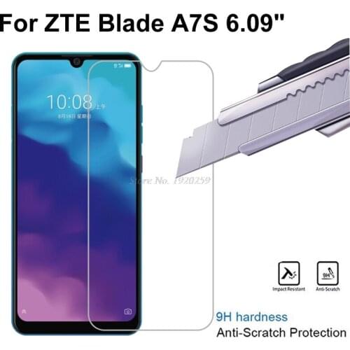 2Pcs Tempered Glass For ZTE Blade A7S Screen Protector 2.5D 9H Tempered Glass For ZTE Blade A7s 2019 Cover Protective Film