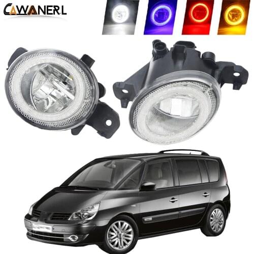 2 X LED Angel Eye Fog Light For Renault Espace 4/IV (JK0/1_) MPV 2003-2012 Car Front Fog Lamp Daytime Running Light DRL 12V