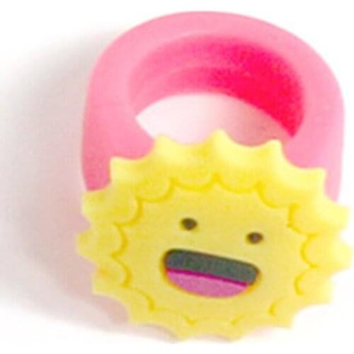 6 Styles/set Cute Cartoon Kids Rubber Ring For Boys Girls Party Favor Q6PD