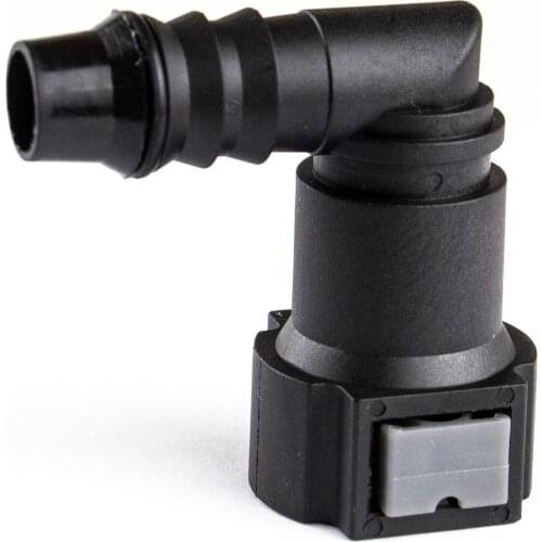 9.89 ID 6 Curved Fuel Line Quick Connector Auto Parts Pipe Fittings Fuel Gasoline Filter Fitting Fuel Quick Connector