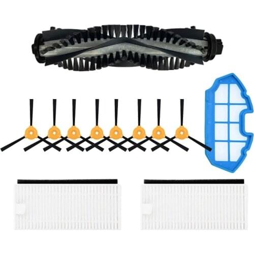 Vacuum Cleaner Accessories Main Roller Brush Side Brushes HEPA Filters for MOOSOO MT501 MT720 MT710 Sweeper Parts