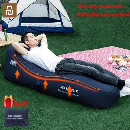 Xiaomi Reflecting surface one-button automatic inflatable leisure bed outdoor camping portable single mattress folding air bed