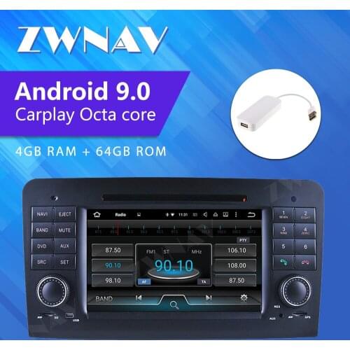 ZWNAV car radio 2 DIN Android 9 For Mercedes ML W164 X164 ML350 ML300 GL500 ML320 ML280 GL350 autoradio audio stereo navigation