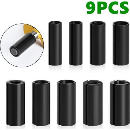 LA VIE 9pcs High Precision Adapter Collet CNC Router Bit Tool Adapters Milling Cutter Holder 6mm 6.35mm 8mm 10mm 12mm 12.7mm