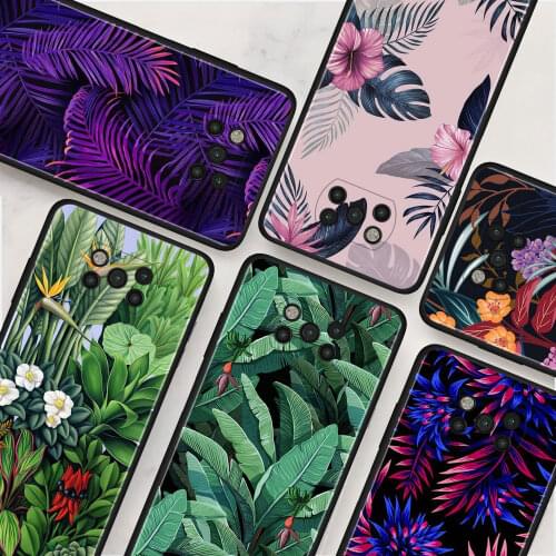 Vintage Banana Leaf Flower Silicone Soft Pnone Case For Xiaomi Mi Poco X3 NFC Pocophone F1 M3 Pro 5G F3 Back Cover Fundas