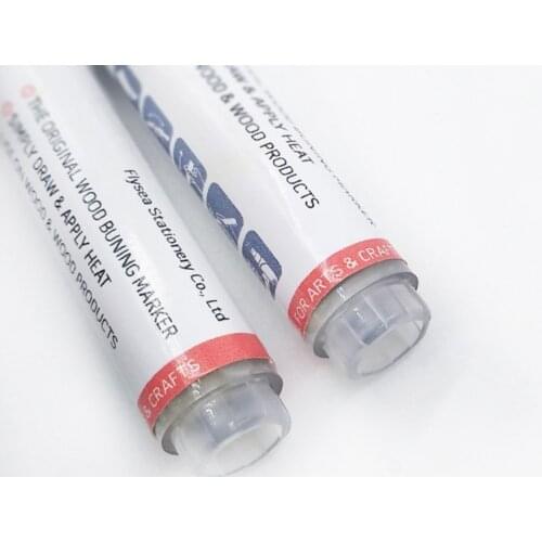 Wood Burned Marker Pen Wood Burning Pen Scorch Pen Marker Pyrography Pen for DIY Projects Fine Tip 0.12in W3JD