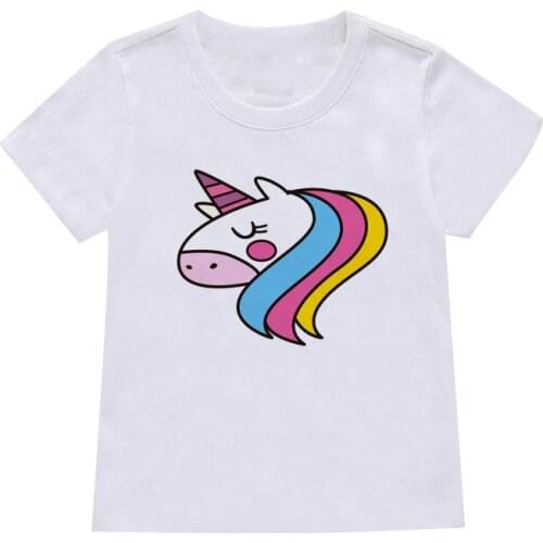 2021Children T shirt cute cartoon picture print T shirt girl T shirt summer leisure new short sleeve T shirt childrens top