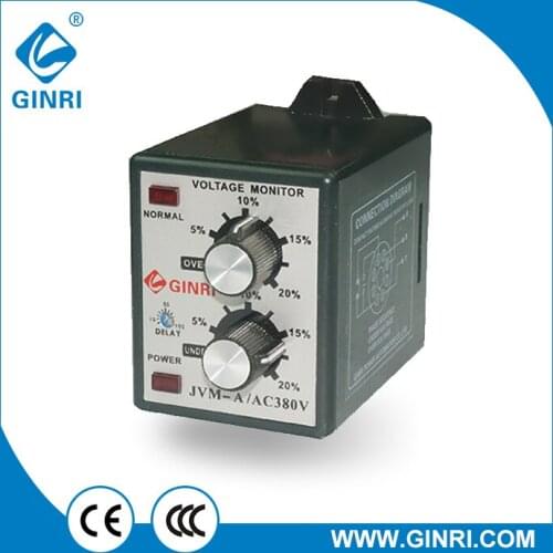 Ginri JVM-A Adjustable overvoltage undervoltage phase sequence Protector Three phase Monitoring Relays free shipping