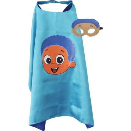 Costume Ideas Bubble Friend Cape with Felt Masks Halloween Holiday Birthday Party Cloak Anime Girls Boys