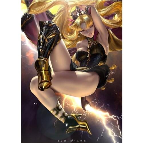Custom Print game overwatch gold Sexy Anime Girl Art Posters Wall Art Canvas Painting for Living Room Home Decor Picture