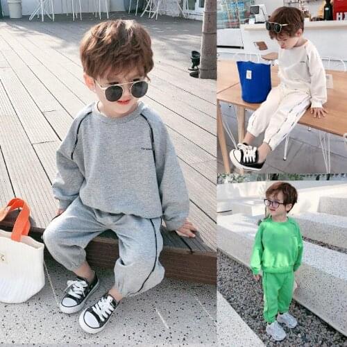 MIEMBRO Autumn Children Clothing Sets Set Kids Boy Girls School Uniform Clothes Fall Sport Suits For Boys Outfit Jogging Enfant