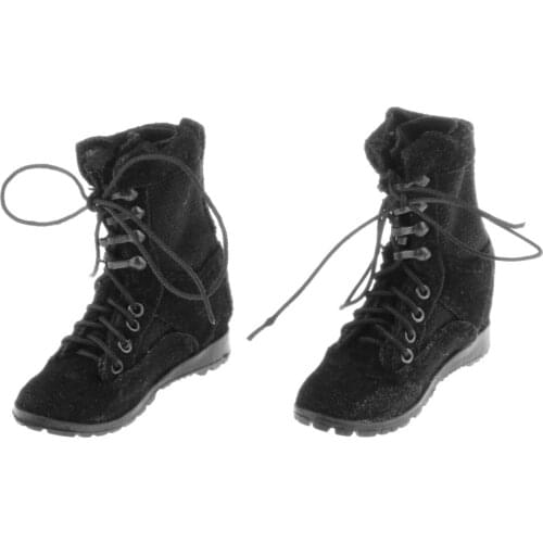 1/6 Scale Female Boots Model Shoes for 12'' Mini Soldier Action Figures, Durable & Lightweight